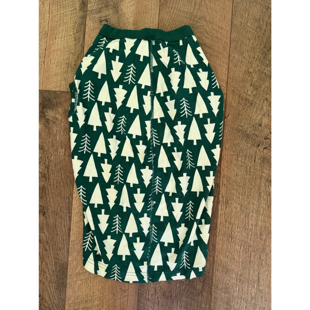 Hanna Andersson Tree Dog Pajamas XL Green Christmas Holiday